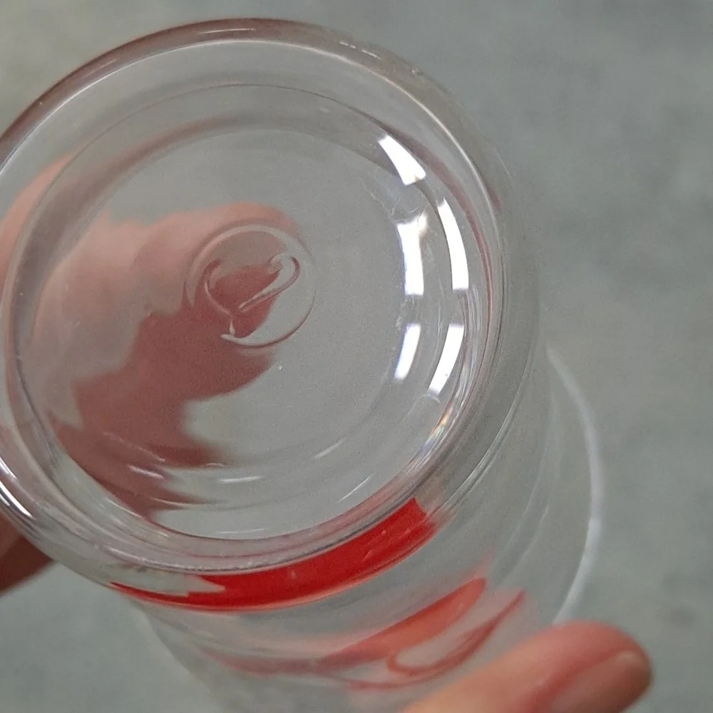 Vintage MCM Libbey Red Cherries Juice Glass | Shot Glass | Set of 4 - Picture 7 of 9